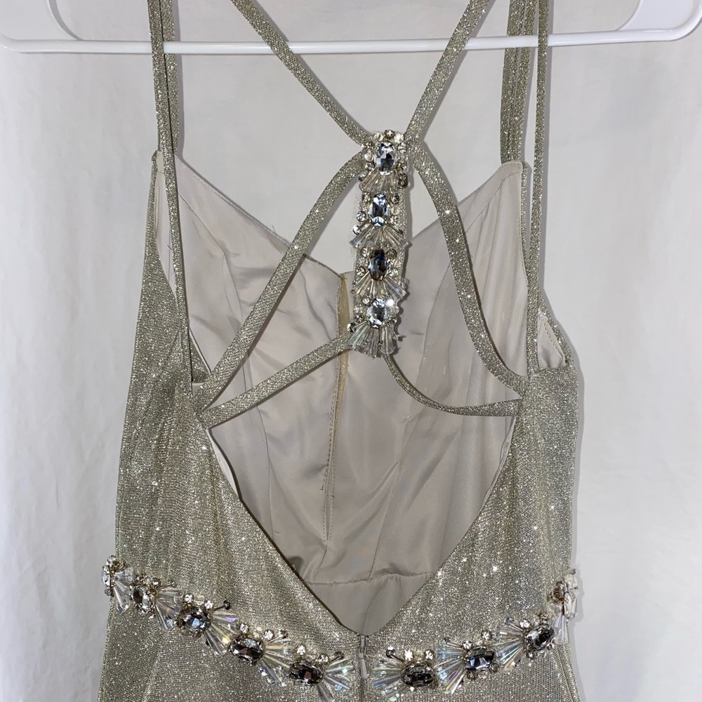 Sherri Hill Gold Ball Gown Prom Dress